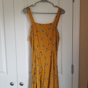 Wild Fable Yellow Floral Sleeveless Dress